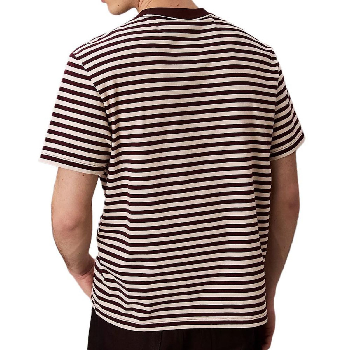 CALVIN KLEIN JEANS T Shirt à Rayure /Écru Homme Calvin Klein Jeans 20s Stripe