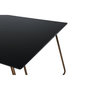 Voir la diapositive 6 : Paris Prix Table à Manger Design  Petra  190cm Noir & Cuivre
