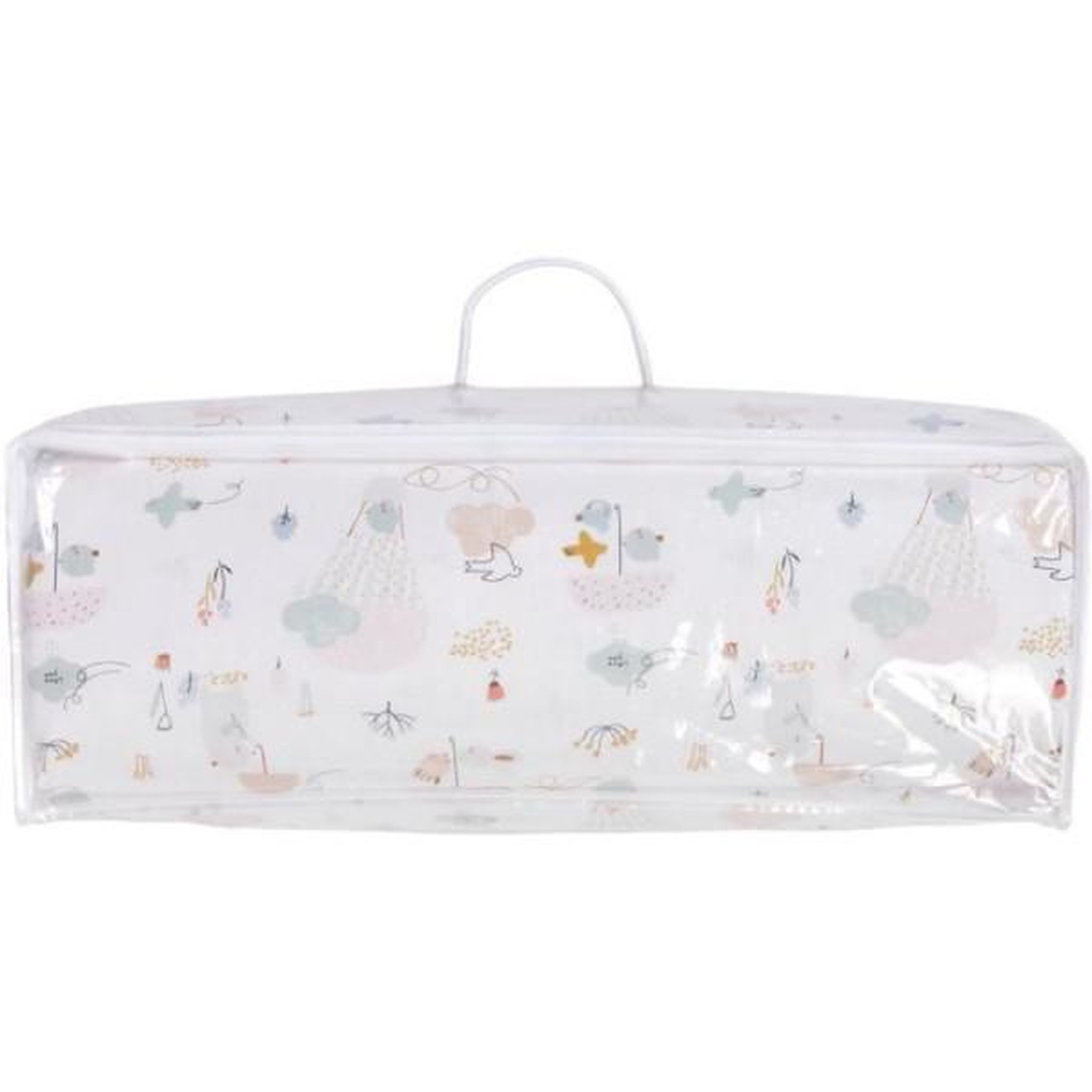Voir la diapositive 3 : TINEO Matelas nomade Balloons - 120 x 60 x 4 cm - Blanc - TINEO