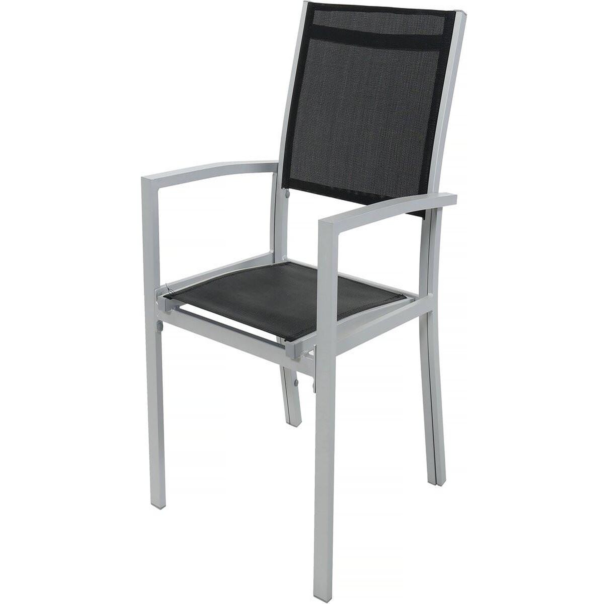 Voir la diapositive 4 : Habitat et Jardin Table extensible et chaises de jardin en aluminium  Lagos  - 200/320 x 105 x 76 cm - 12 chaises - Noir