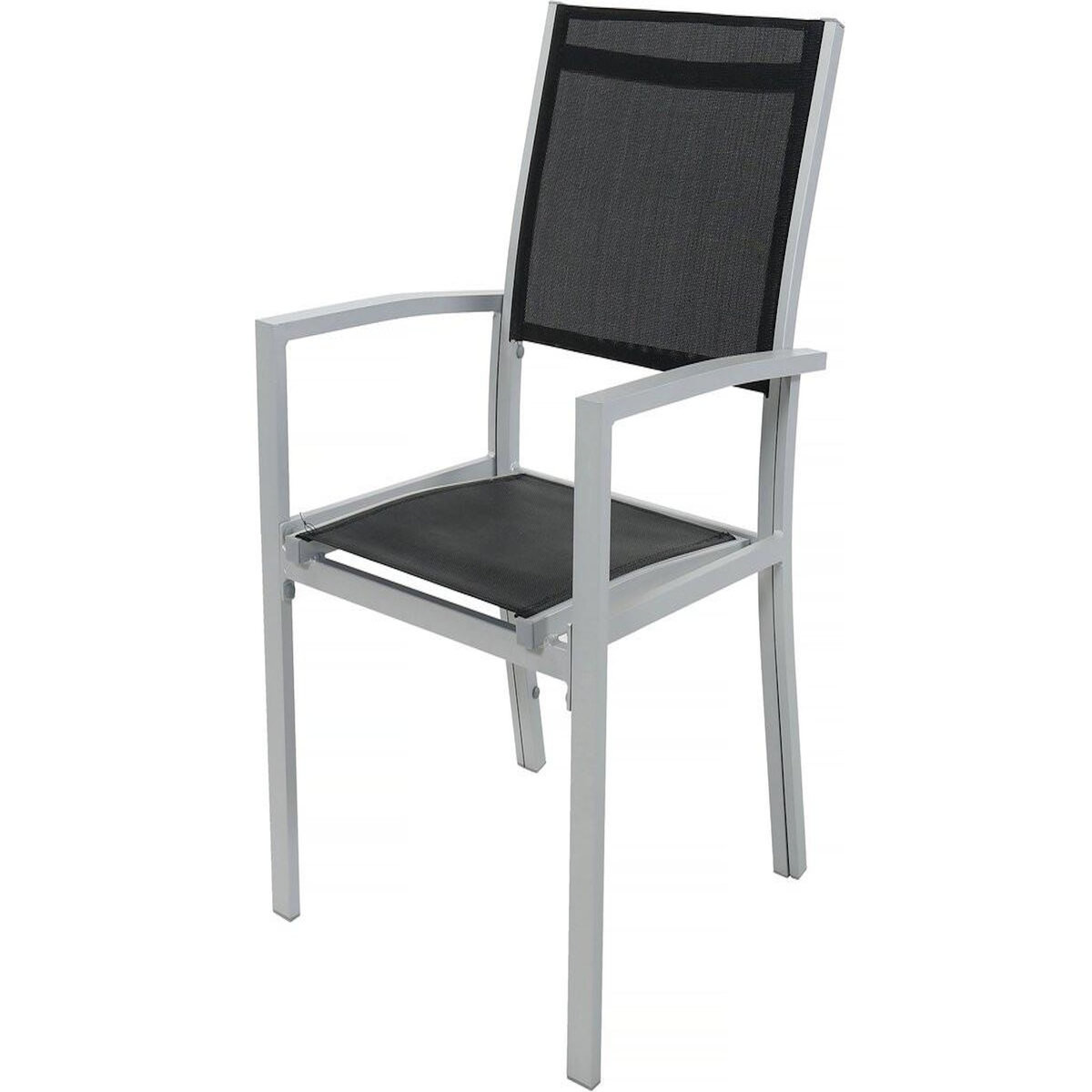 Habitat et Jardin Salon de jardin repas extensible  Lagos  - Table extensible 200/320 x 105 x 76 cm - 12 chaises - Noir