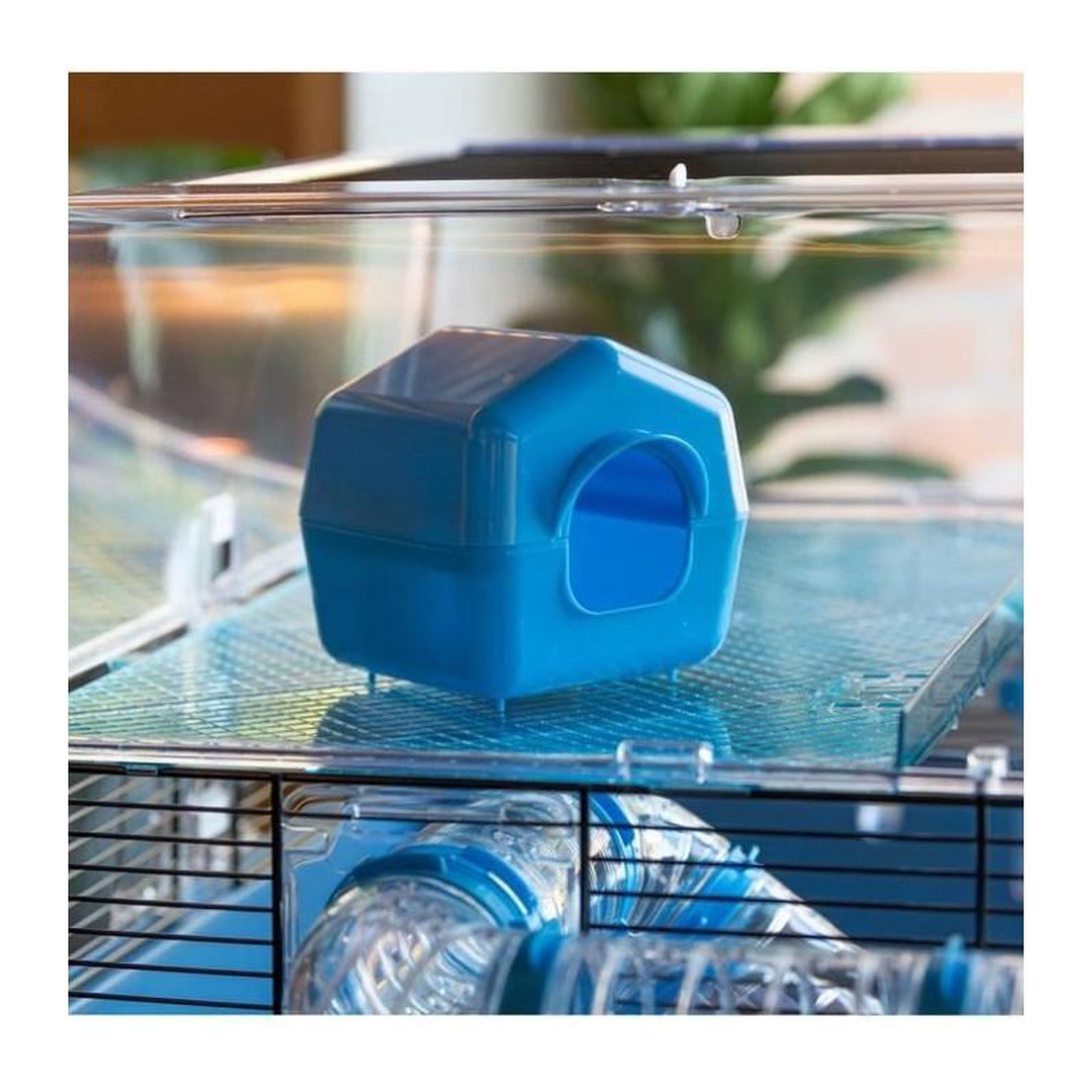 Voir la diapositive 4 : Ferplast Cage - FERPLAST - DUNA FUN LARGE - 3 étages - 71,5 x 46 x 41 cm - Bleu