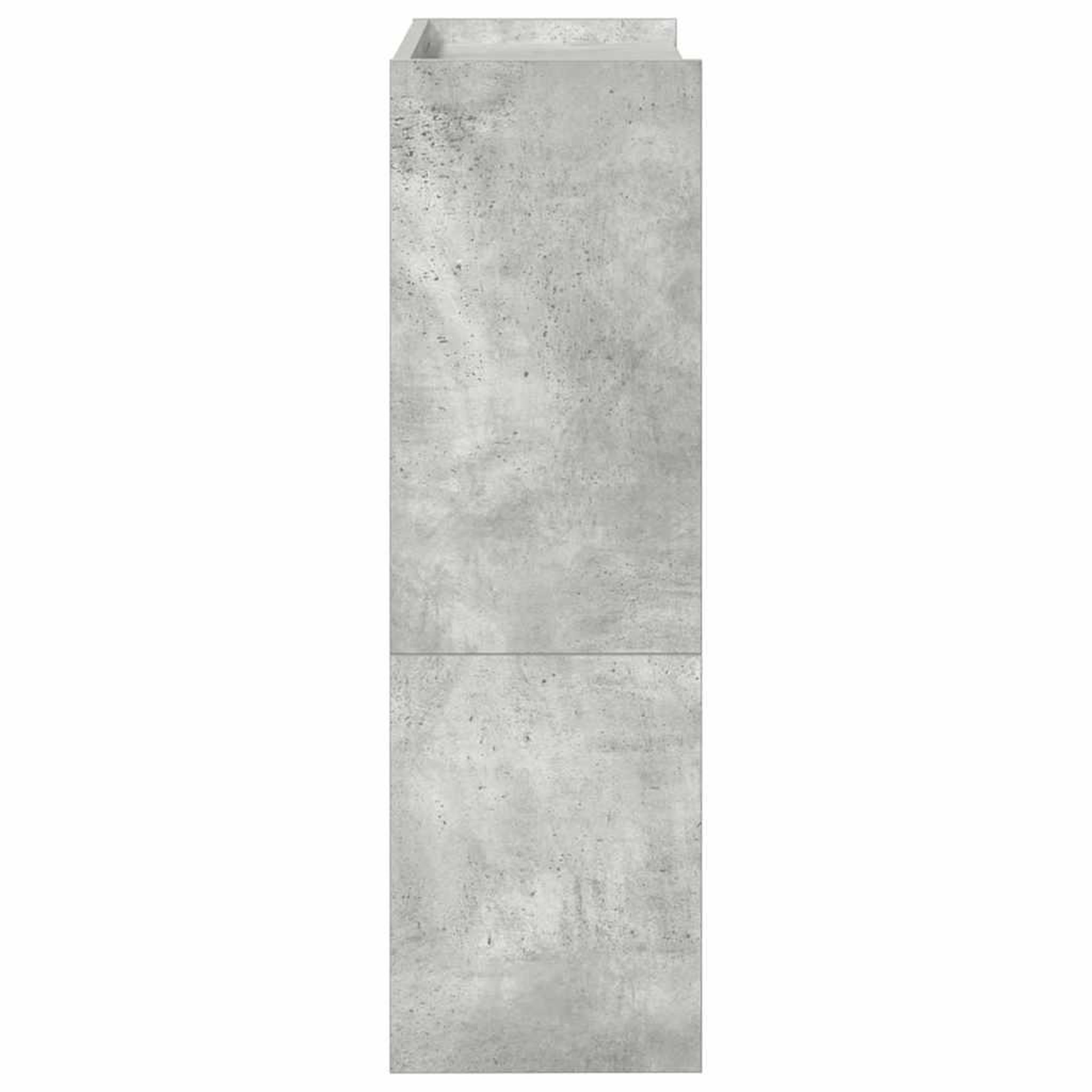Voir la diapositive 5 : VIDAXL Etagere a chaussures gris beton 60x25x81 cm bois d'ingenierie
