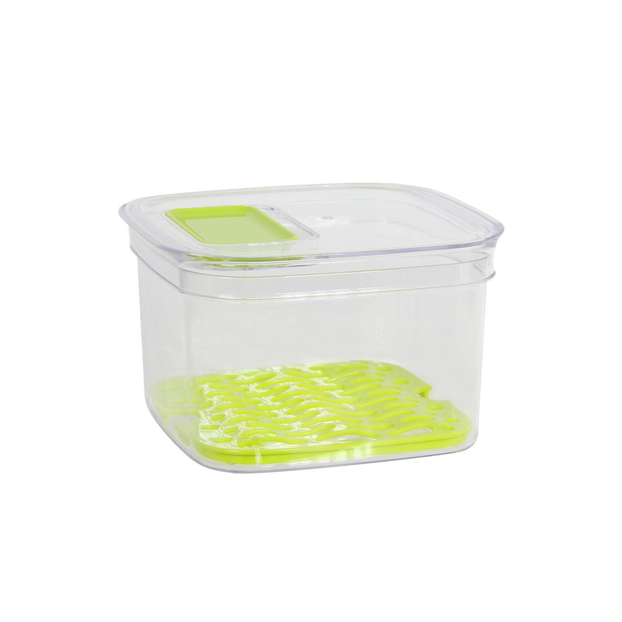 Voir la diapositive 1 : MENASTYL CUISSON Boîte de conservation à valve - 17,5 x 16 cm - Transparent