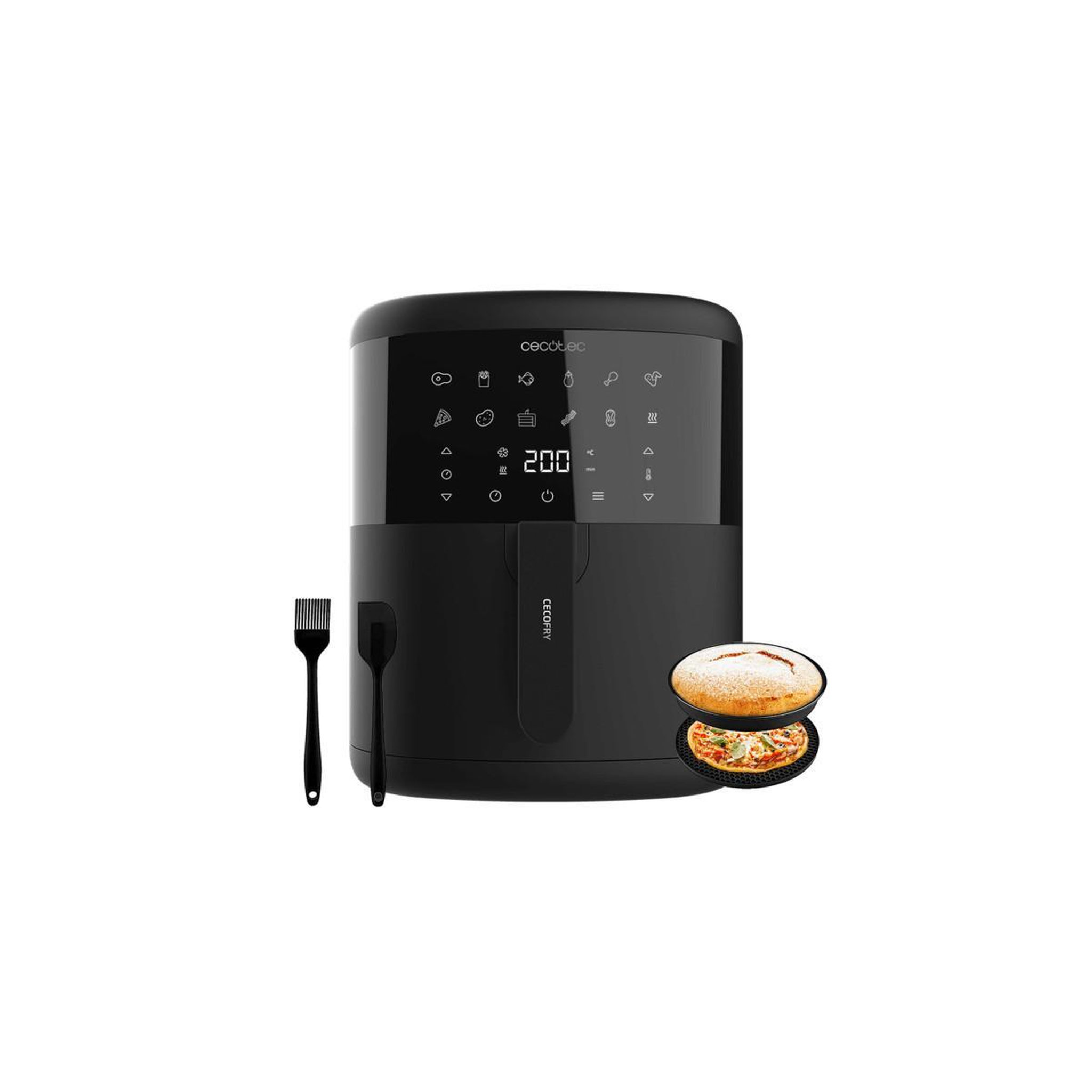 Voir la diapositive 1 : CECOTEC Friteuse à air chaud simple cecotec cecofry bombastik 6000 full 6 l indépendante 1700 w noir