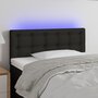 Voir la diapositive 1 : VIDAXL Tete de lit a LED Noir 90x5x78/88 cm Tissu