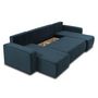 Voir la diapositive 2 : BEST MOBILIER Artemisa - canapé panoramique en u - 7 places - convertible avec coffre - en velours côtelé