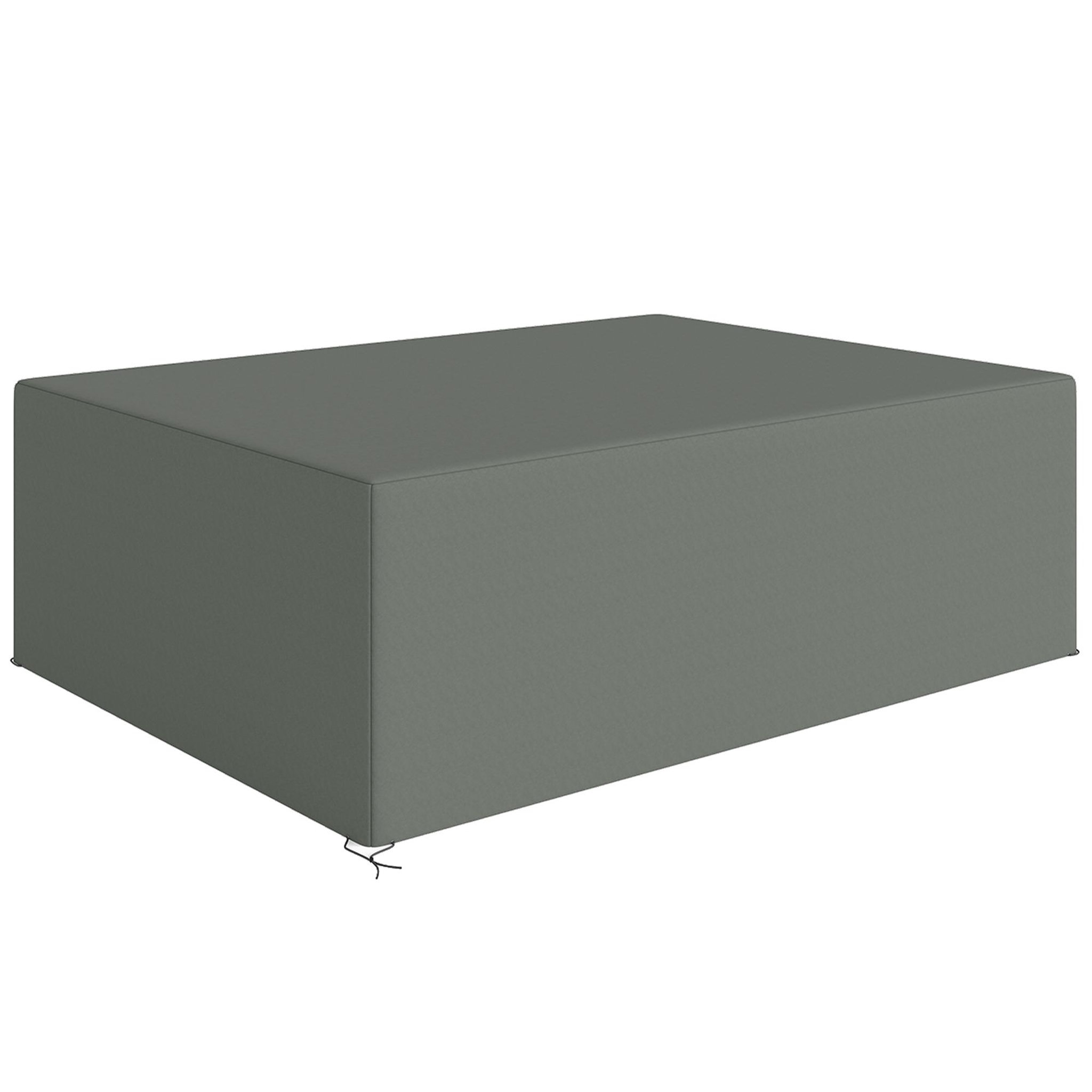 OUTSUNNY Housse de meubles de jardin imperméable tissu oxford 600d gris