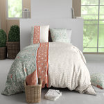 ATELIER DU COTON Parure housse de couette 100% coton 57fils prana. Coloris disponibles : Multicolore