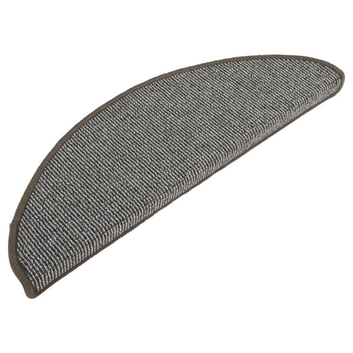 VIDAXL Tapis de marches d'escalier 15 pcs Gris 65x21x4 cm