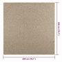 Voir la diapositive 6 : VIDAXL Tapis ZIZUR beige 200x200 cm aspect de jute interieur exterieur