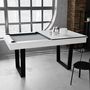 Voir la diapositive 4 : SOKKER Billard Américain Convertible en Table à manger 4/6 personnes 185 x 104 x 82 Cm - Horizon