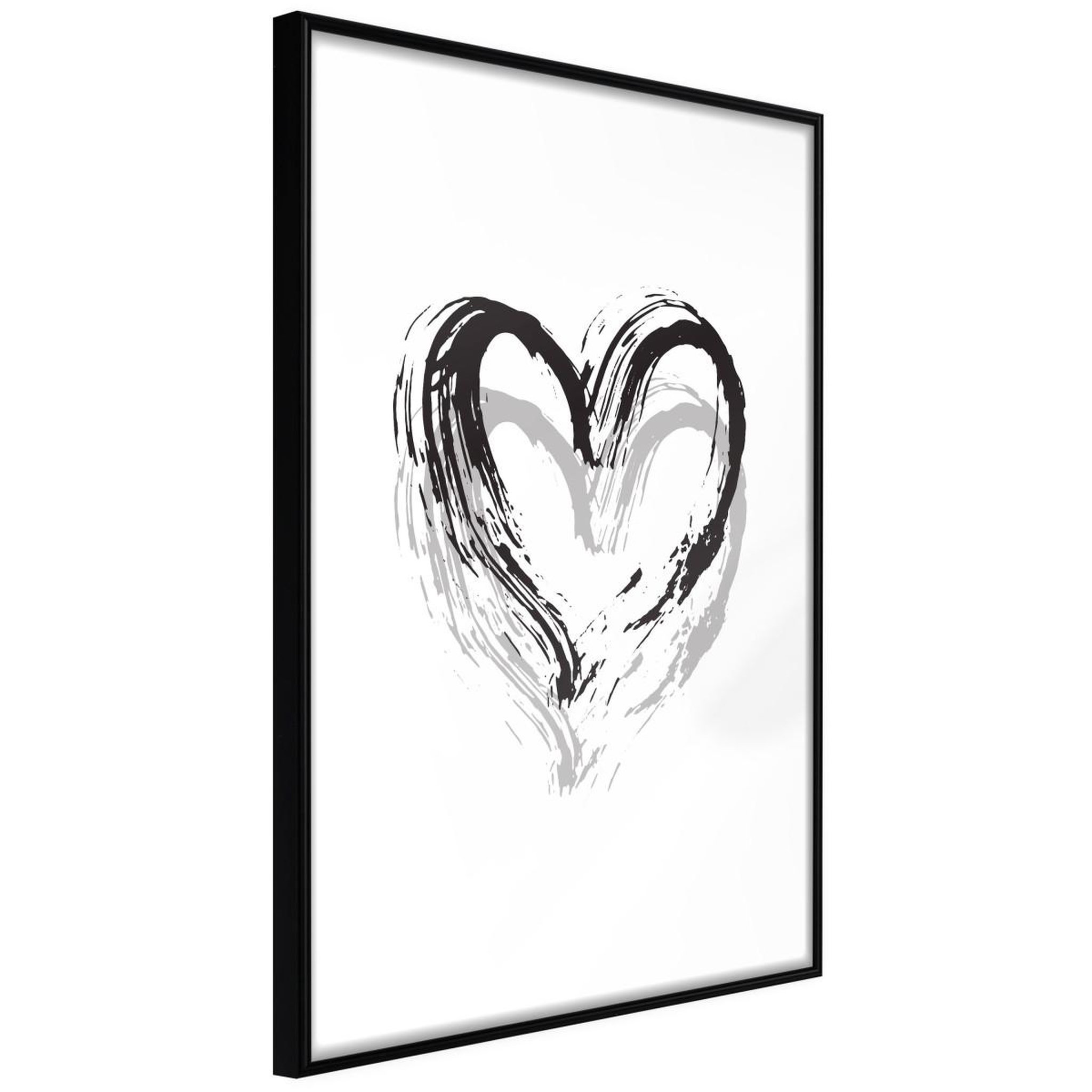 Paris Prix Affiche murale encadrée  painted declaration of love