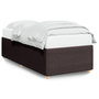 Voir la diapositive 2 : VIDAXL Cadre de lit sans matelas marron fonce 90x200 cm tissu