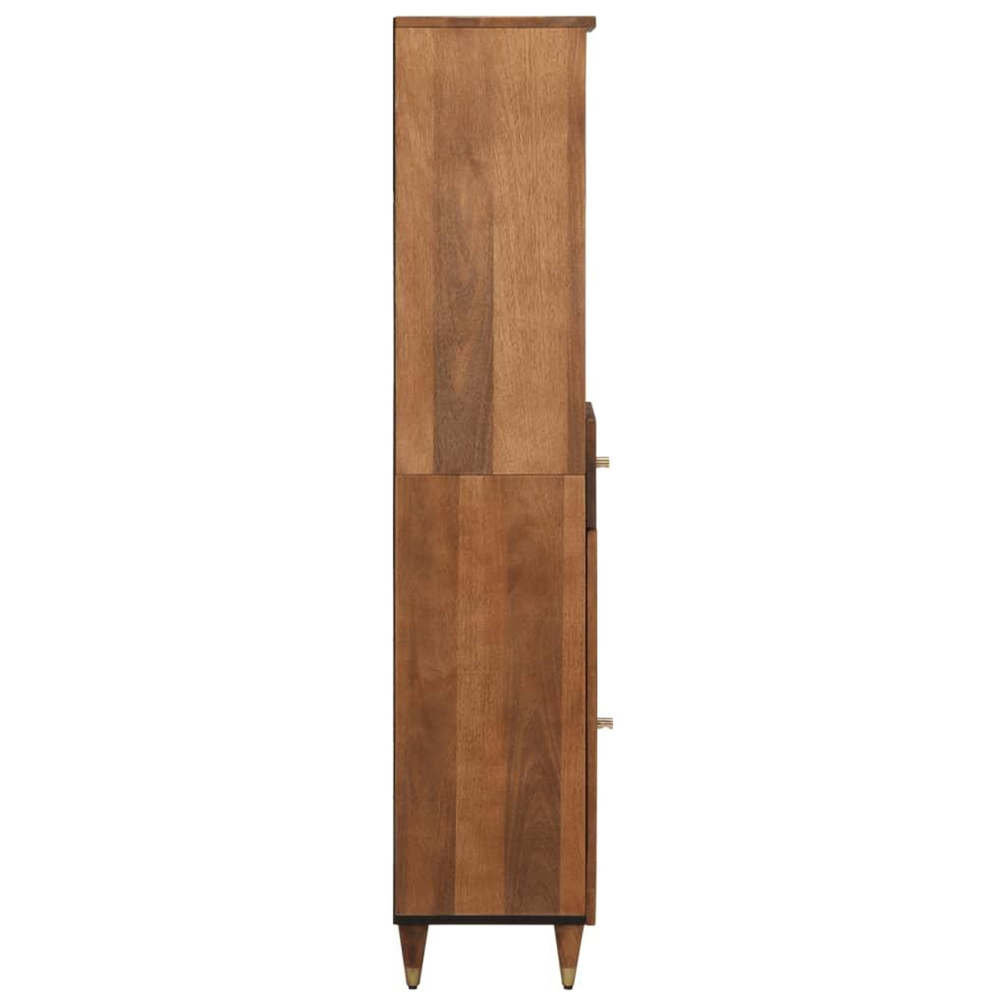 Voir la diapositive 4 : VIDAXL Armoire de salle de bain 38x33x160 cm bois massif de manguier