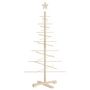 Voir la diapositive 5 : VIDAXL Arbre de Noël en bois pour decoration 125 cm bois massif de pin