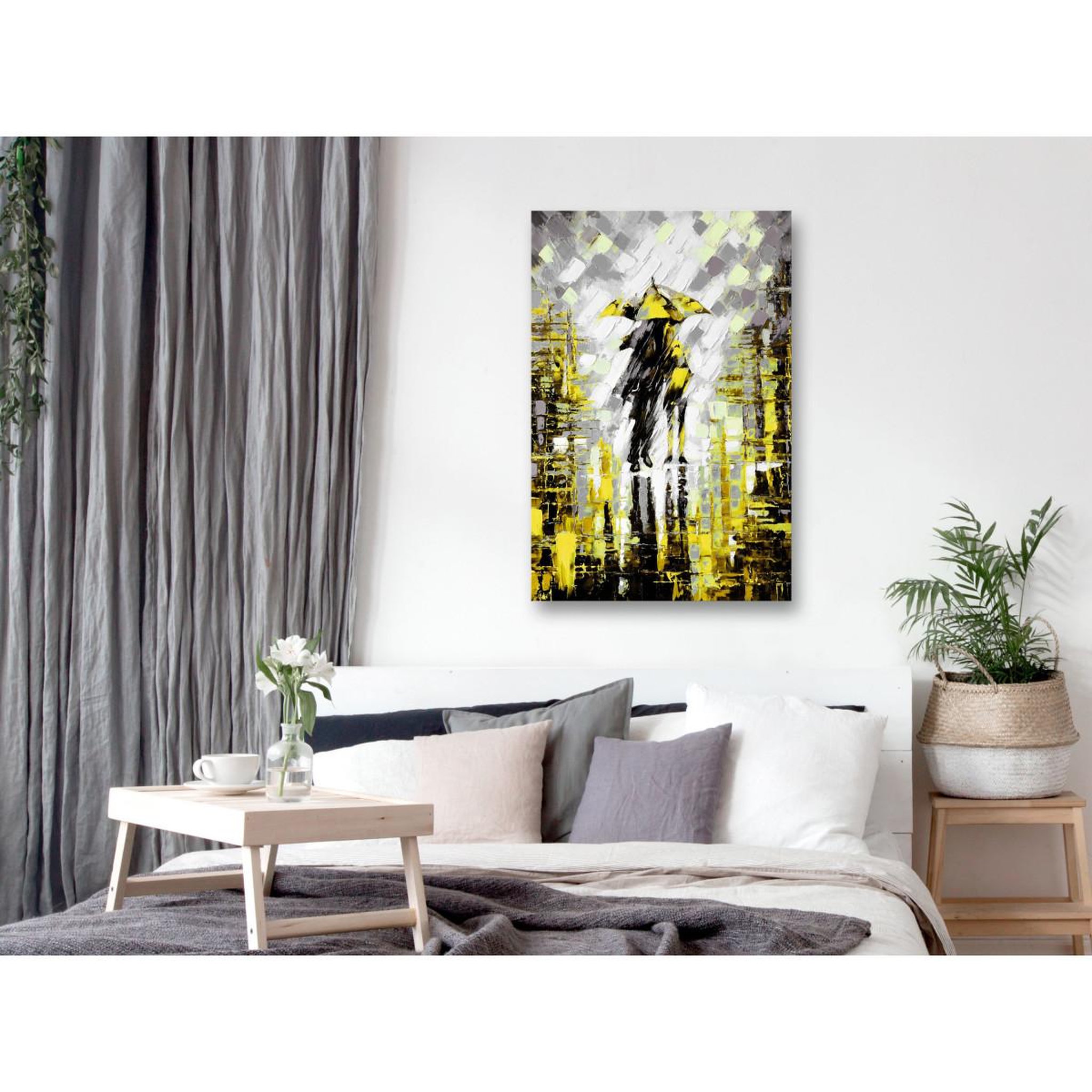 Voir la diapositive 2 : Paris Prix Tableau imprimé  lovers in colour yellow