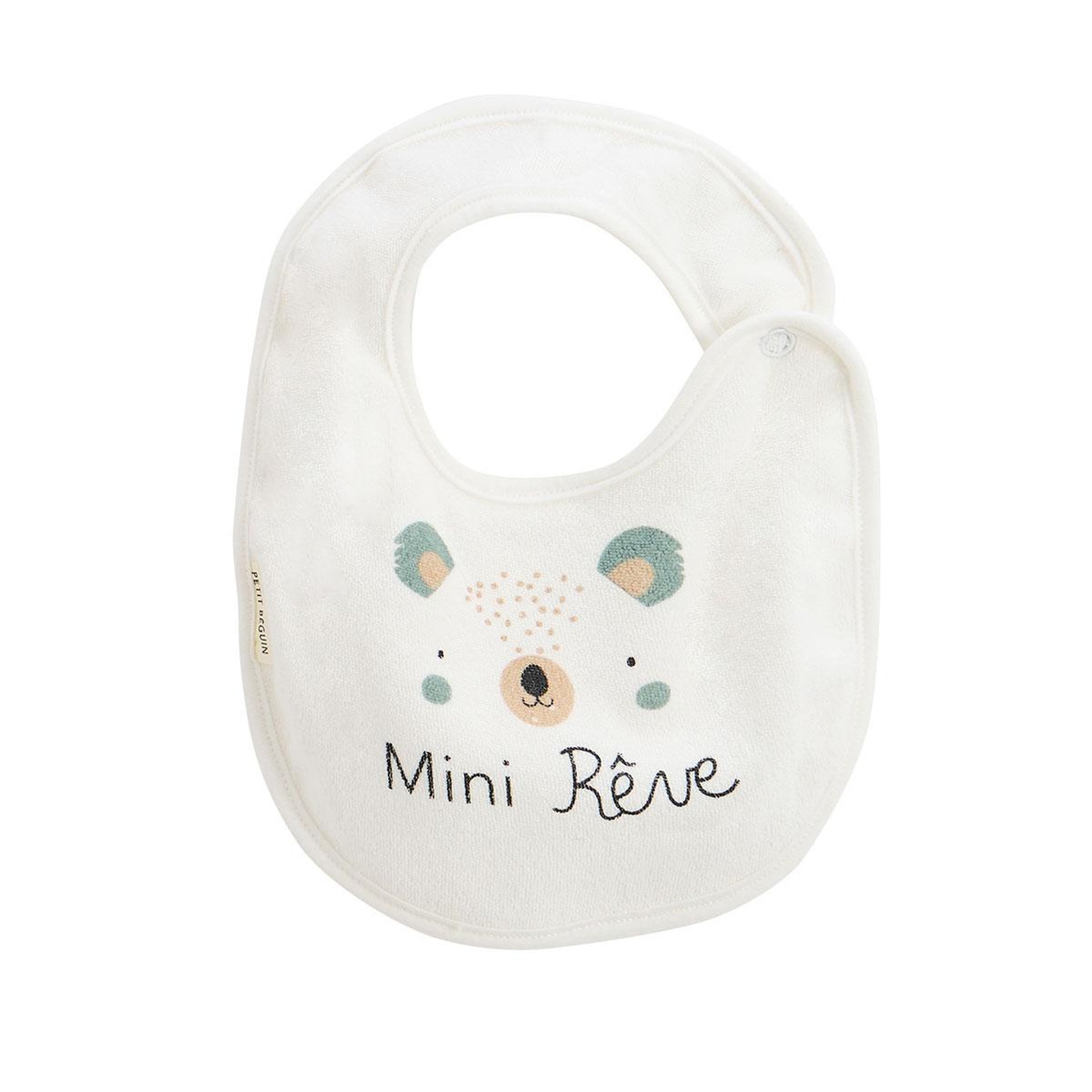 Voir la diapositive 2 : Petit Béguin Lot de 5 bavoirs bébé mini rêve