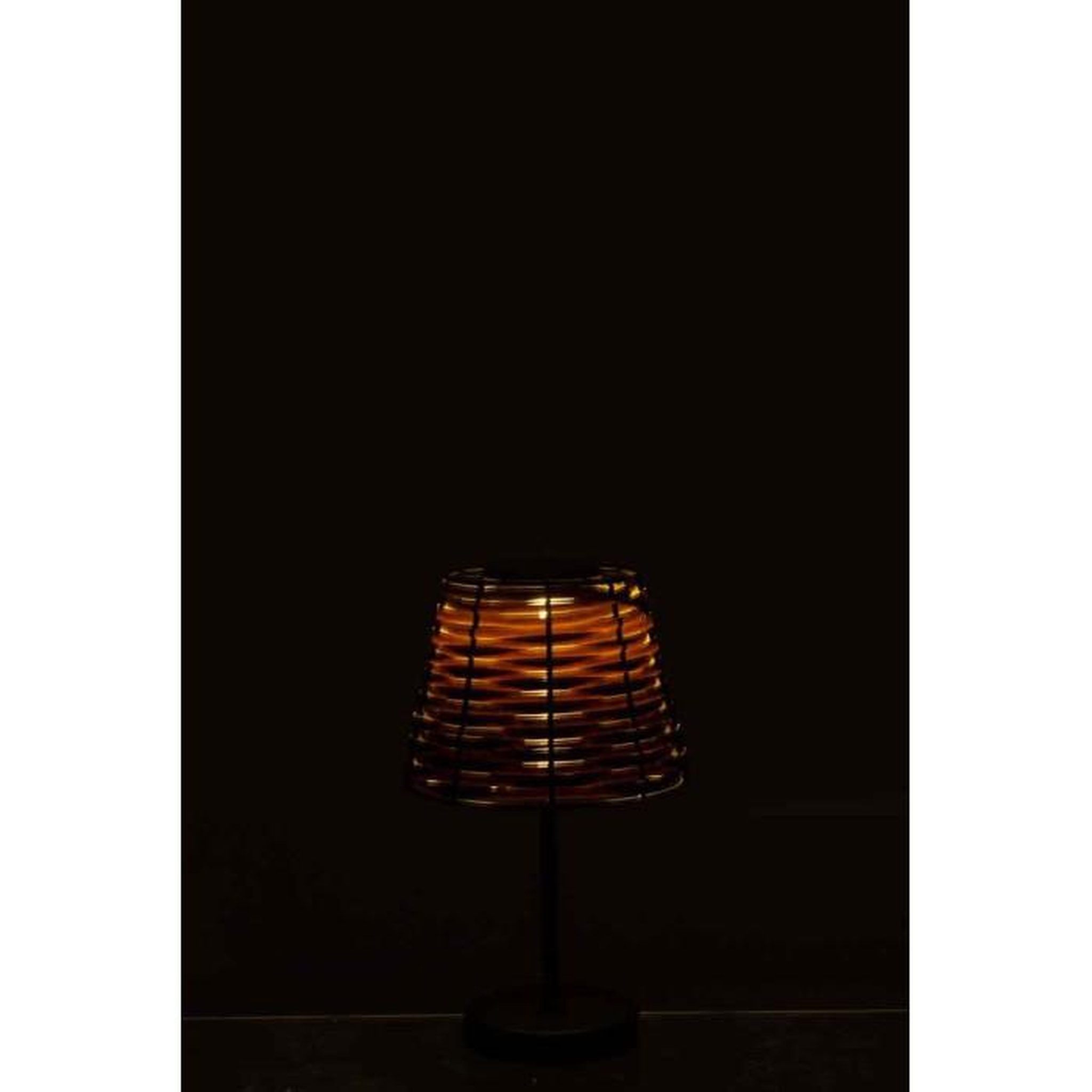 Voir la diapositive 3 : Paris Prix Lampe à Poser Led  Énergie Solaire  32cm Marron