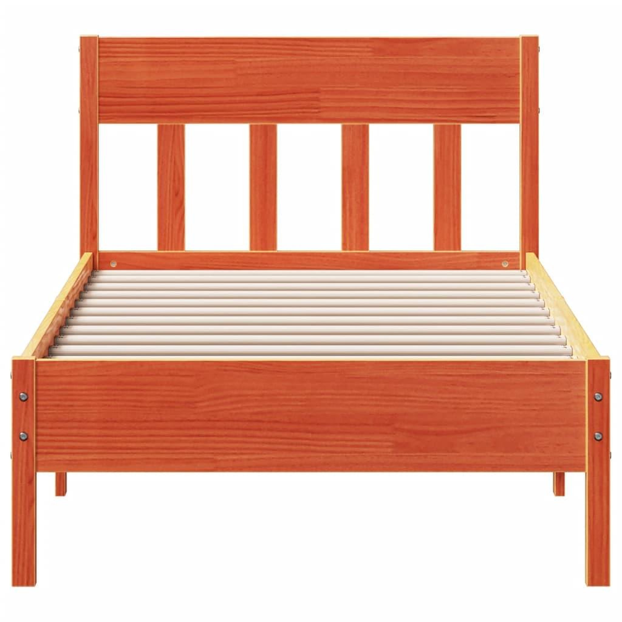 Voir la diapositive 4 : VIDAXL Cadre de lit sans matelas cire marron 90x200 cm bois pin massif