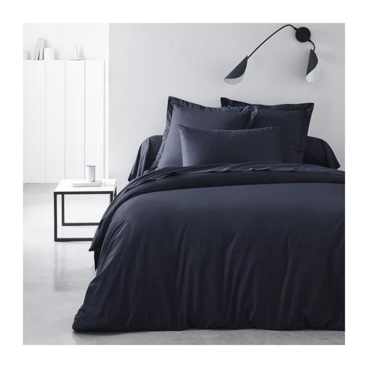 Today Drap housse TODAY Essential - 140 x 190 cm - 2 personnes - 100% Coton uni - Navy