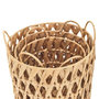 Voir la diapositive 5 : Paris Prix Lot de 3 Paniers de Rangement  Ajouré  40cm Naturel