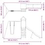 Voir la diapositive 6 : VIDAXL Aire de jeux d'exterieur bois massif de douglas