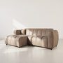 Voir la diapositive 1 : LISA DESIGN Curtis - canapé d'angle gauche 4 places en simili