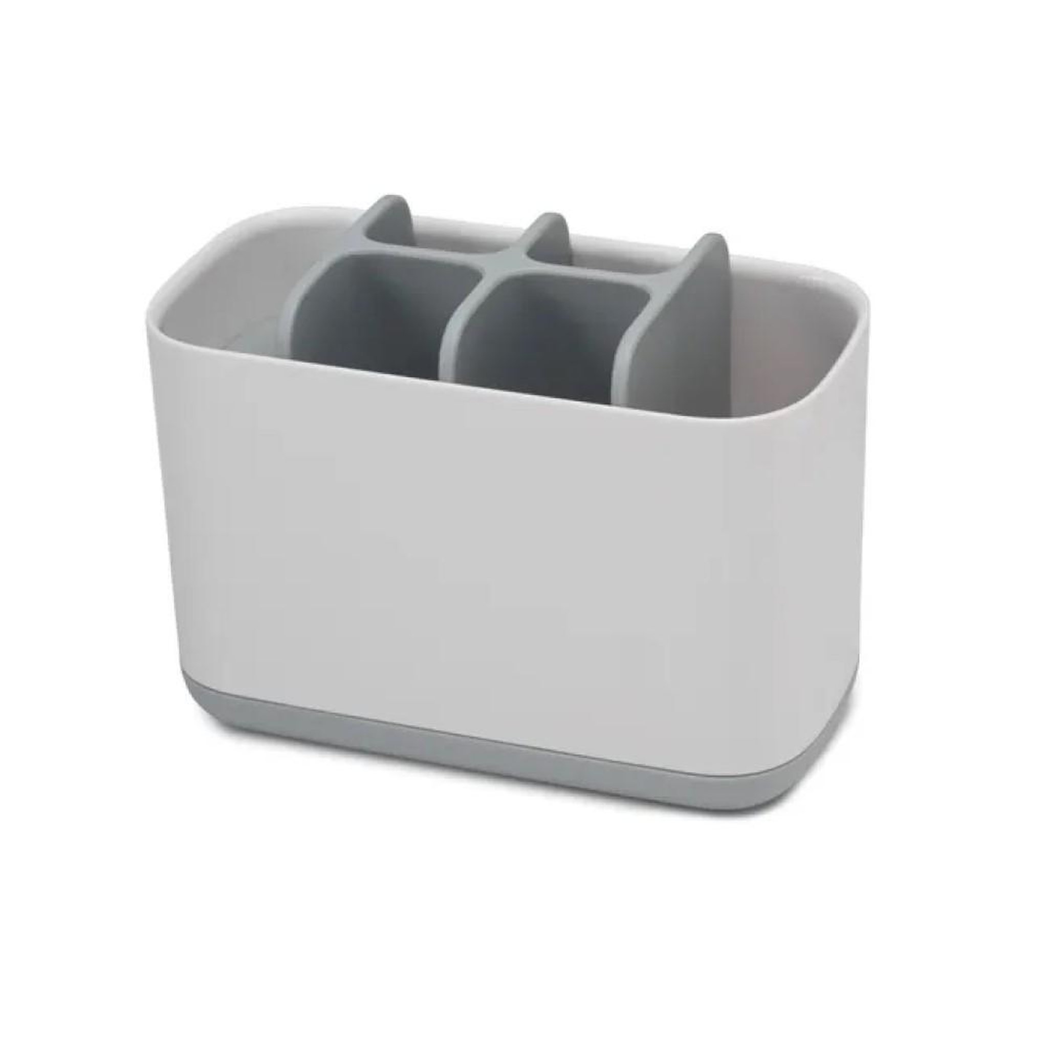 CENTRALE BRICO Porte-brosse à dents rectangulaire plastique Easy, blanc