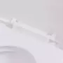VIDAXL Toilette murale Ceramique Blanc