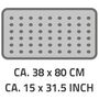 Voir la diapositive 3 : RIDDER RIDDER Tapis de bain antiderapant Playa 80 x 38 cm Neon bleu 68303