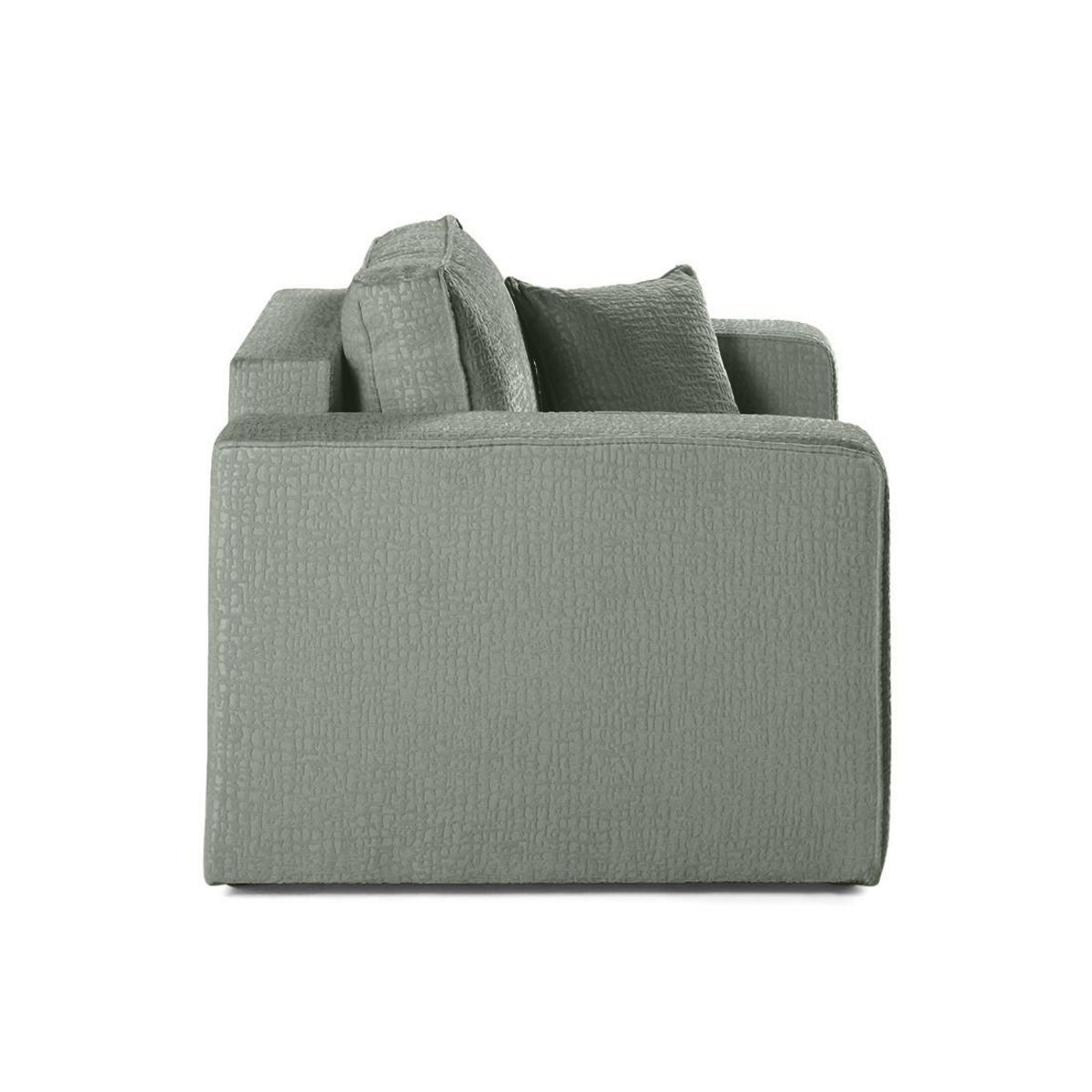 BEST MOBILIER Topaze - fauteuil - en tissu velours relief