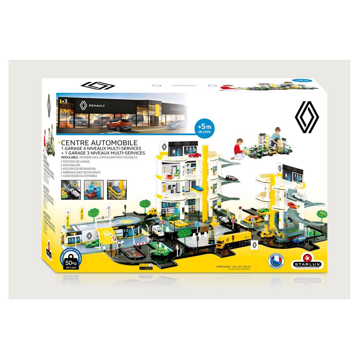 MBI 2 SUPER GARAGES RENAULT E CIRCUIT+PLATEFORME RENAULT