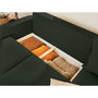 Voir la diapositive 3 : LISA DESIGN Albane - canapé d'angle droit - 4 places - convertible avec coffre - en velours côtelé