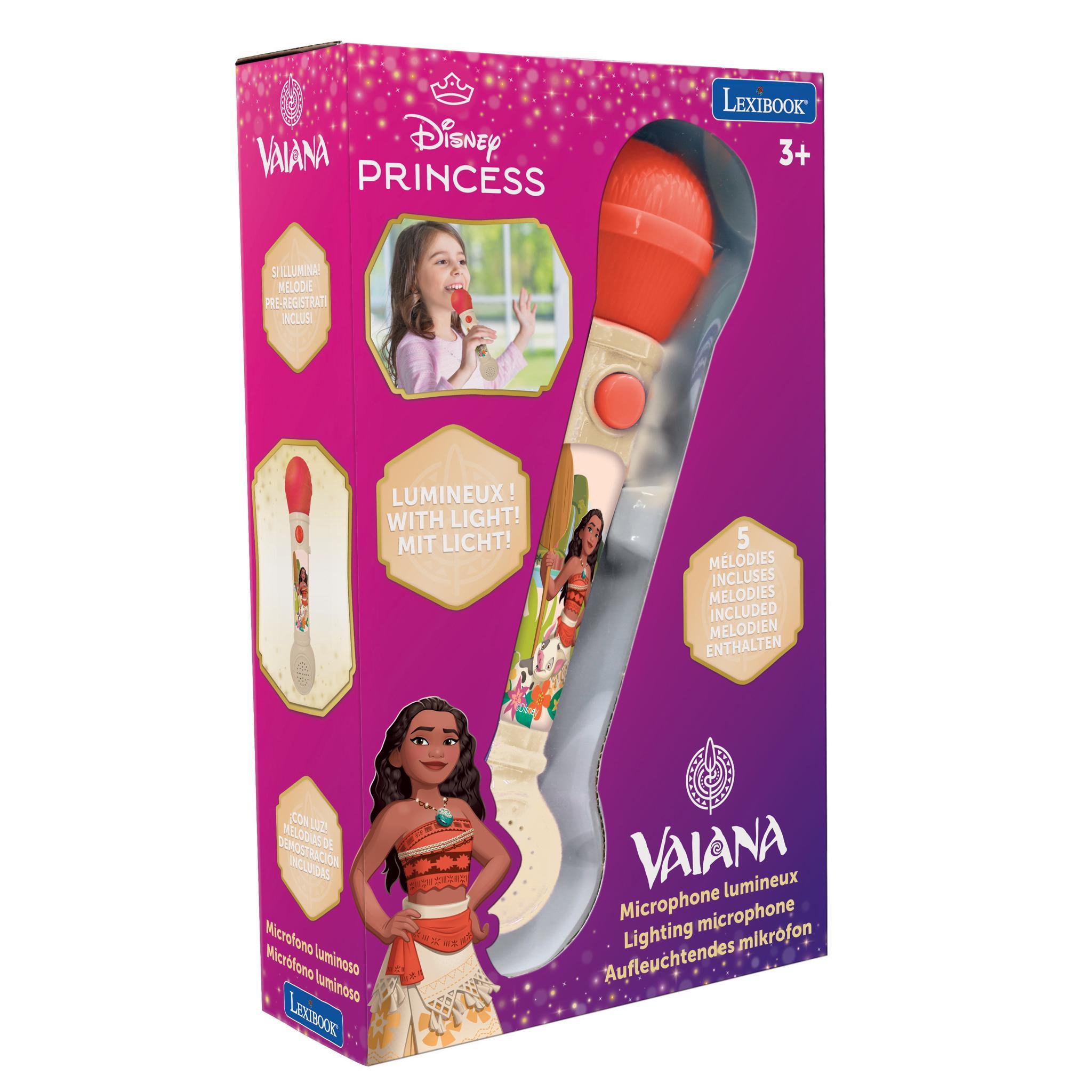 Voir la diapositive 4 : Lexibook Microphone Lumineux Vaiana