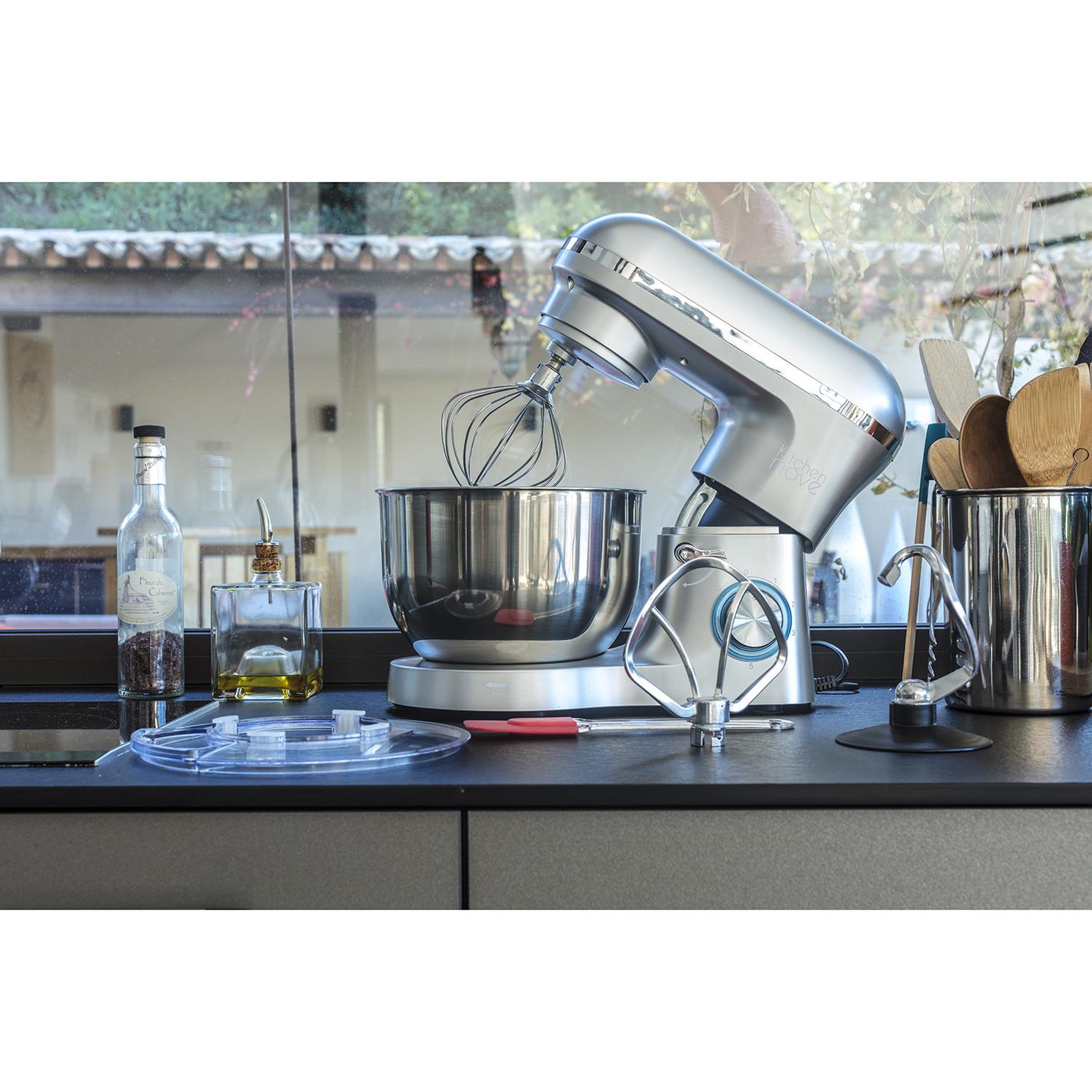 Voir la diapositive 6 : Kitchen move Robot patissier multifonction 5.5l 1500w gris - bat-1518-n
