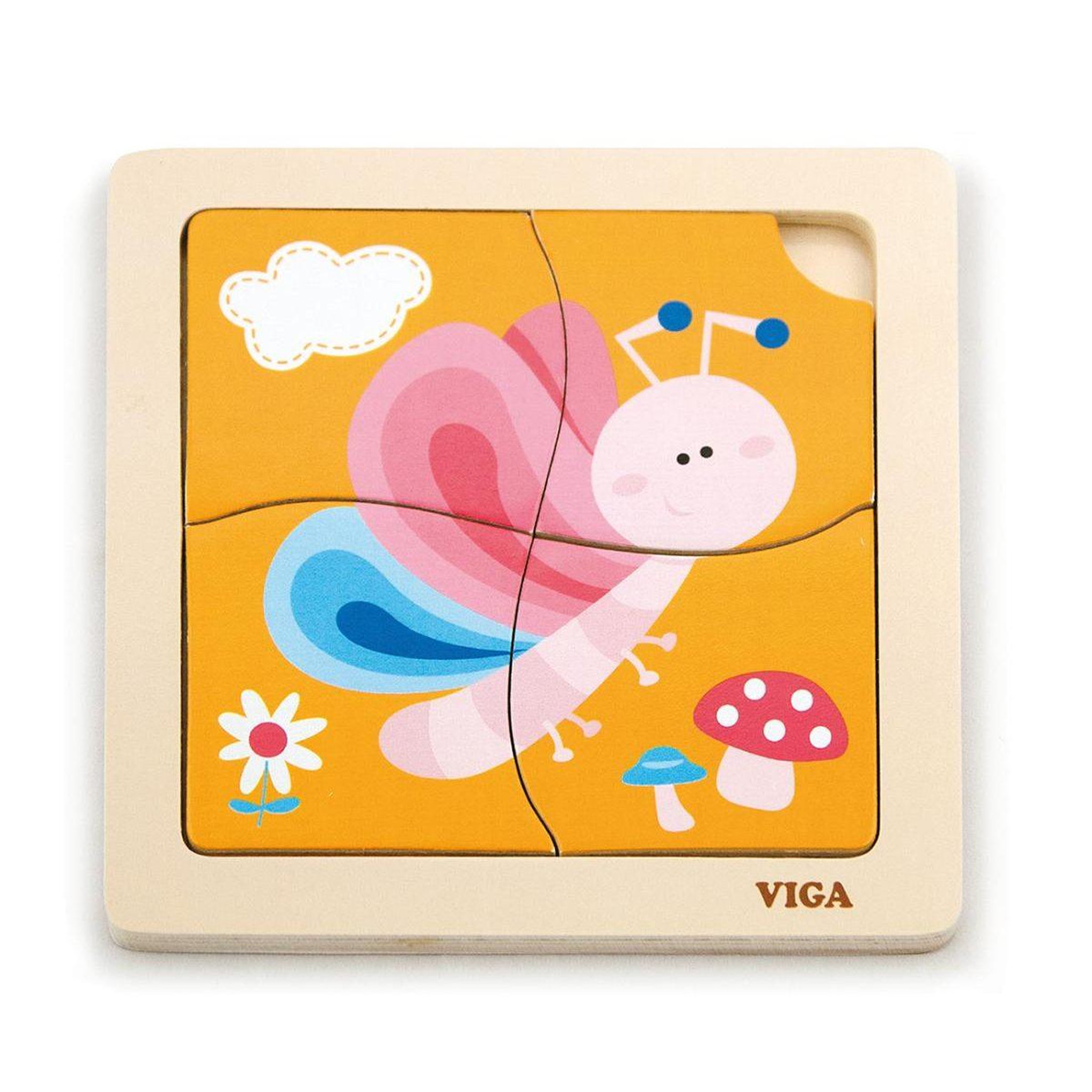 VIGA Puzzle pratique plat  50136 - papillon