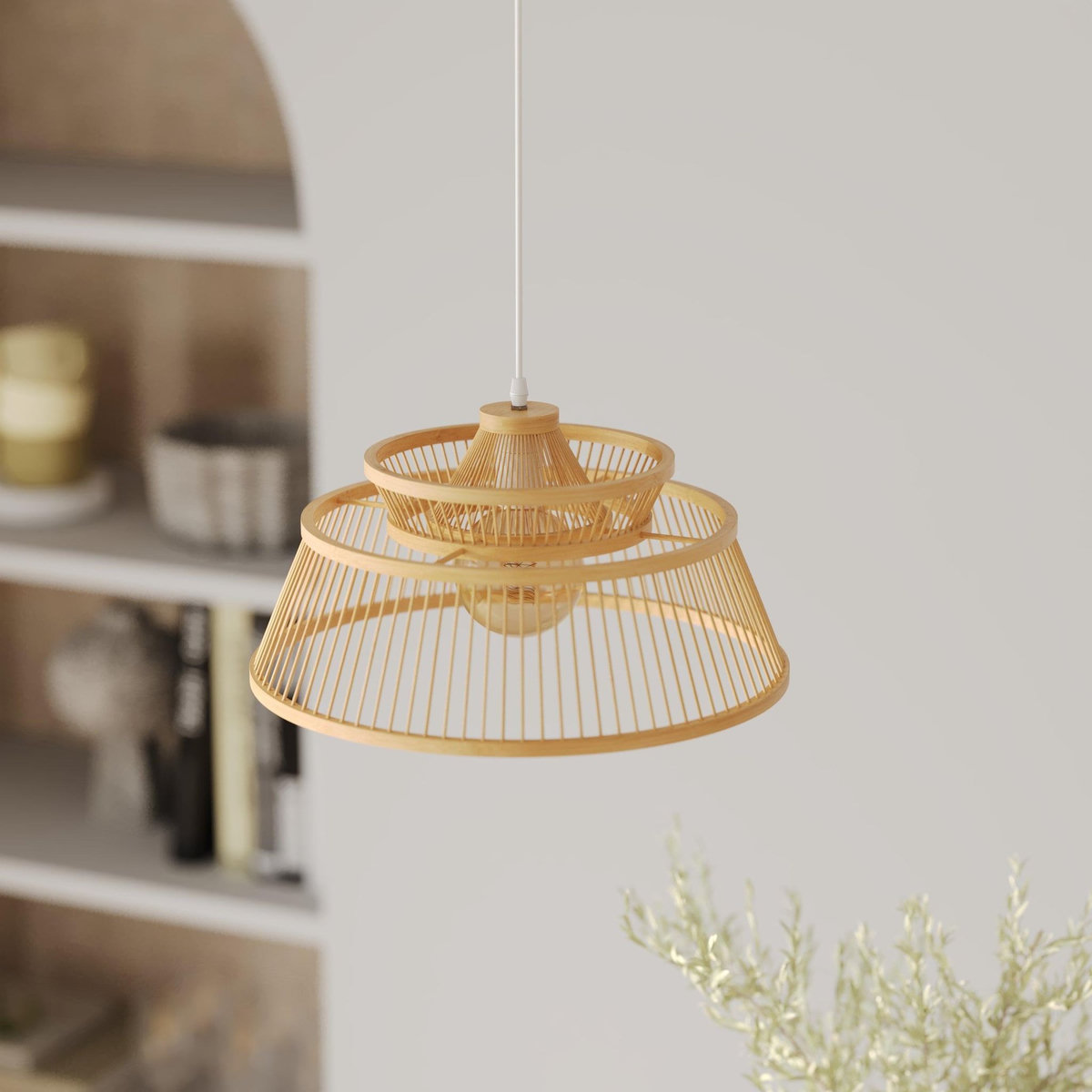 Rendez vous déco Suspension en bambou naturel D36 cm-Tahaa
