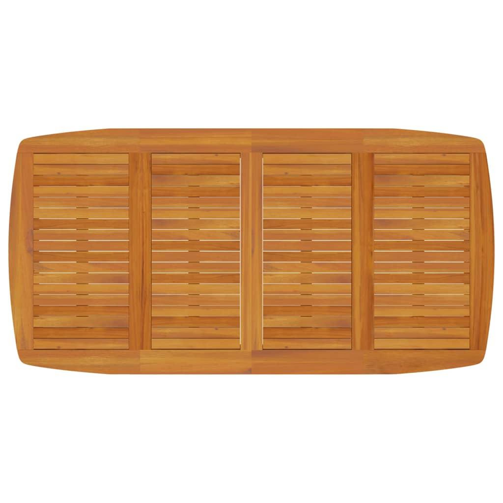 Voir la diapositive 3 : VIDAXL Table de jardin 200x100x75 cm Bois d'acacia solide
