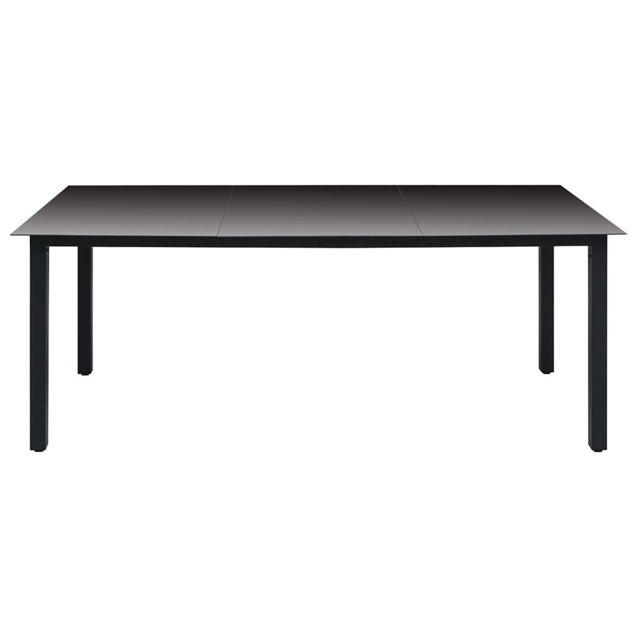 Voir la diapositive 4 : VIDAXL Ensemble a manger de jardin 9 pcs noir