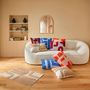 Voir la diapositive 5 : Paris Prix Coussin Déco Tufté  Poppy  50x50cm Beige Lin
