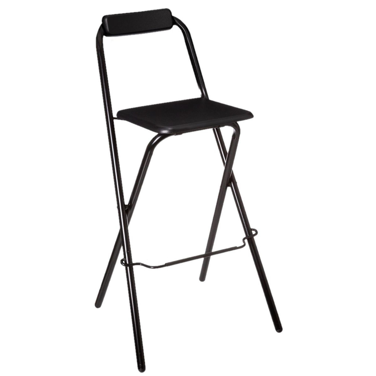 TOILINUX Lot de 4 chaises de bar pliantes LOUNA - H. 97,5 cm