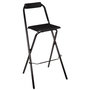 Voir la diapositive 3 : TOILINUX Lot de 4 chaises de bar pliantes LOUNA - H. 97,5 cm