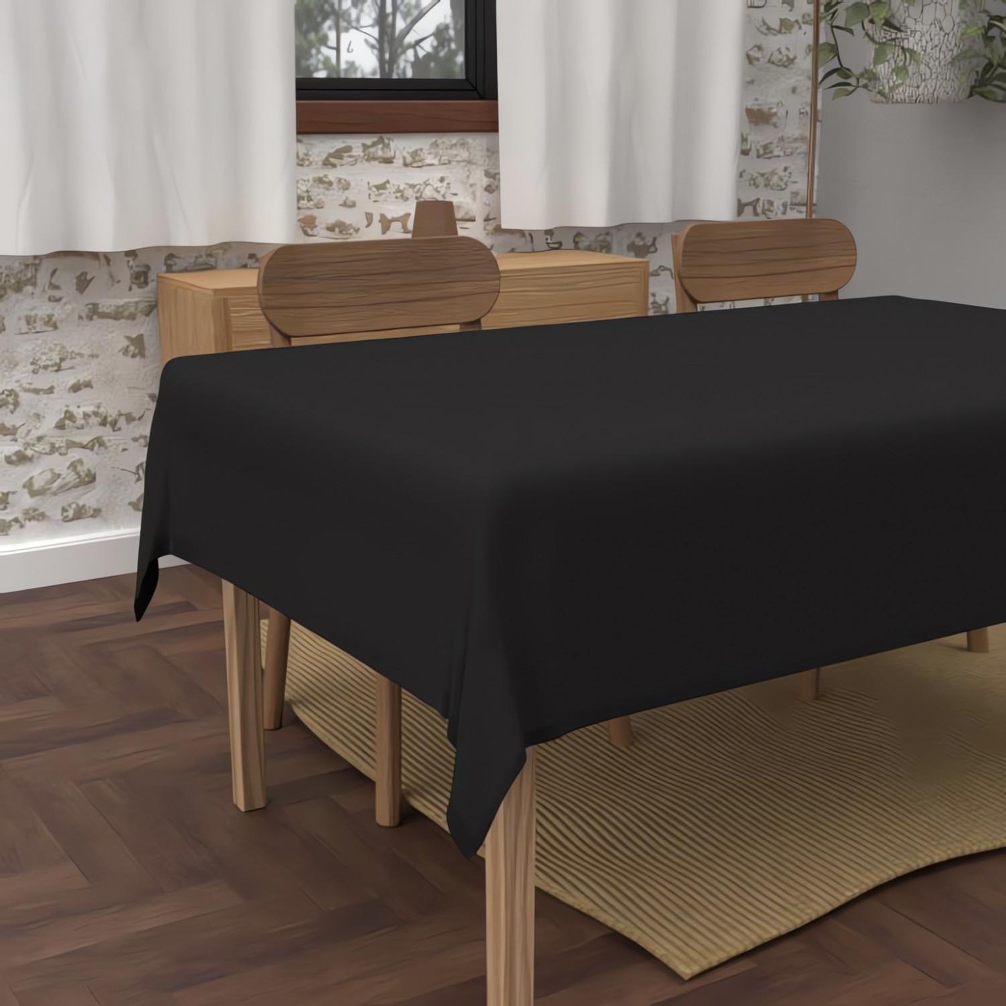 Voir la diapositive 2 : SOLEIL D'OCRE Nappe anti-tâches en microfibre lavée BOHEME, par Soleil d'Ocre