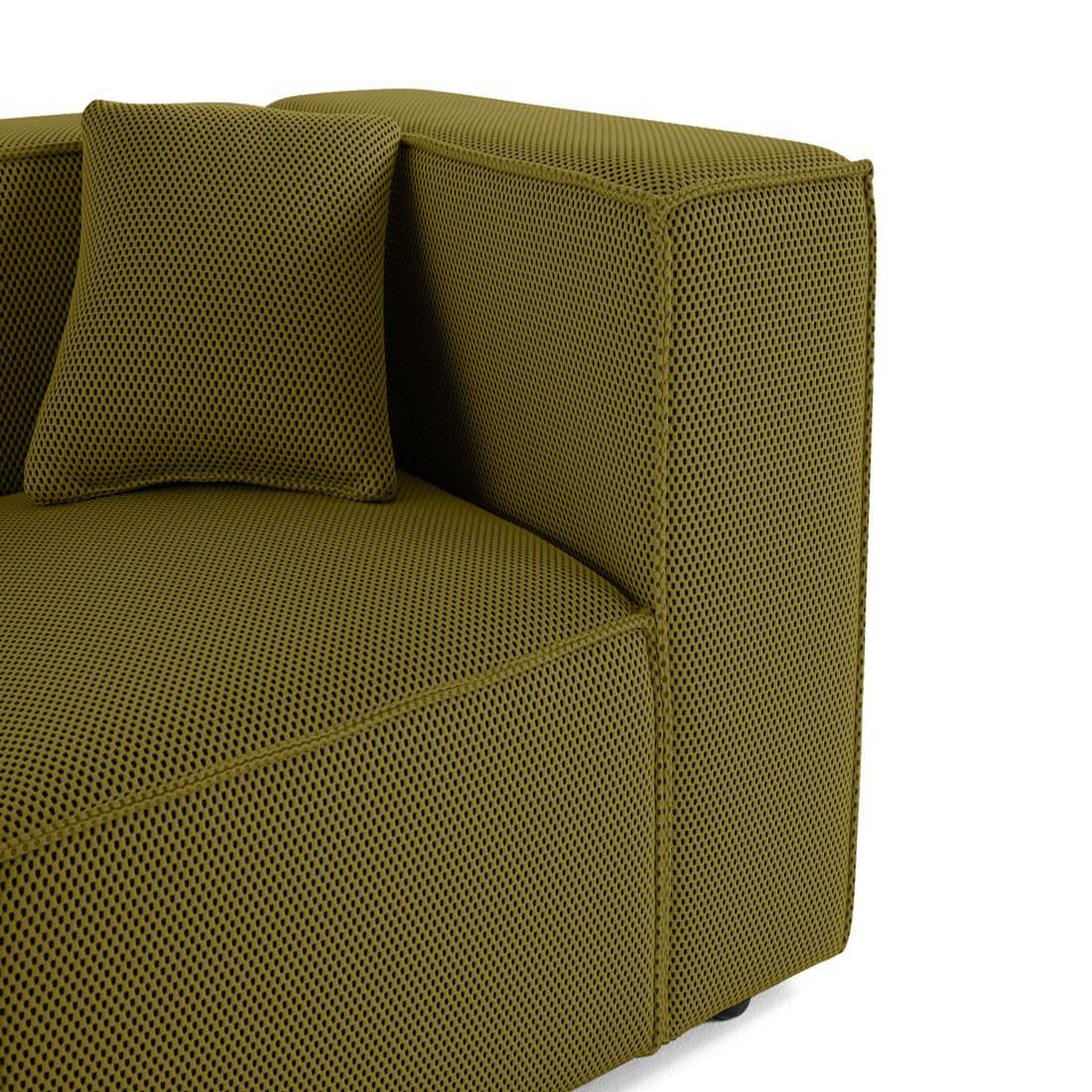 Voir la diapositive 6 : LISA DESIGN Arty - module d'assise droit - en tissu mailles 3d