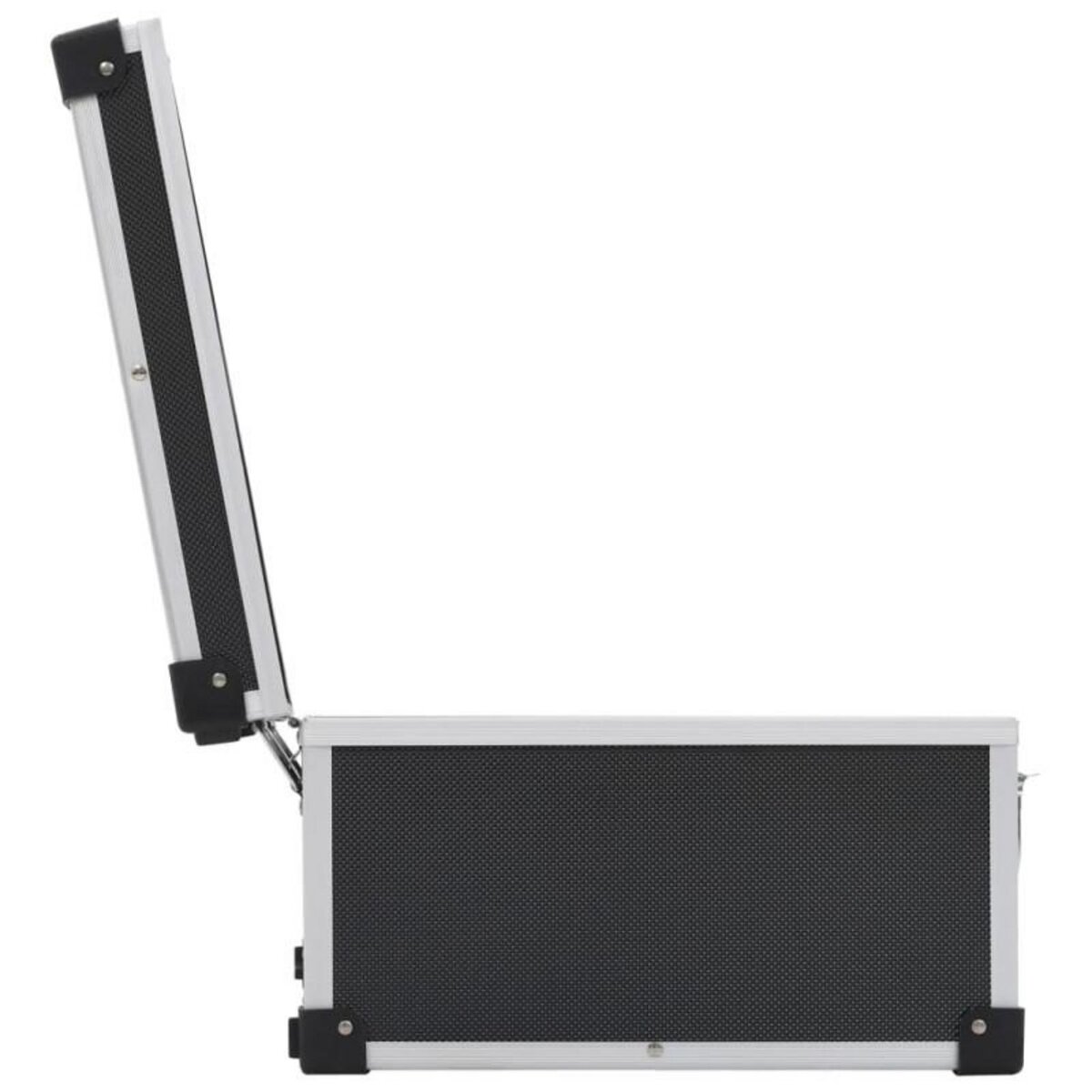 VIDAXL Étui de CD pour 60 CD Aluminium ABS Noir