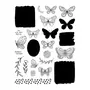 Artemio Tampon transparent - Papillons et Végétaux