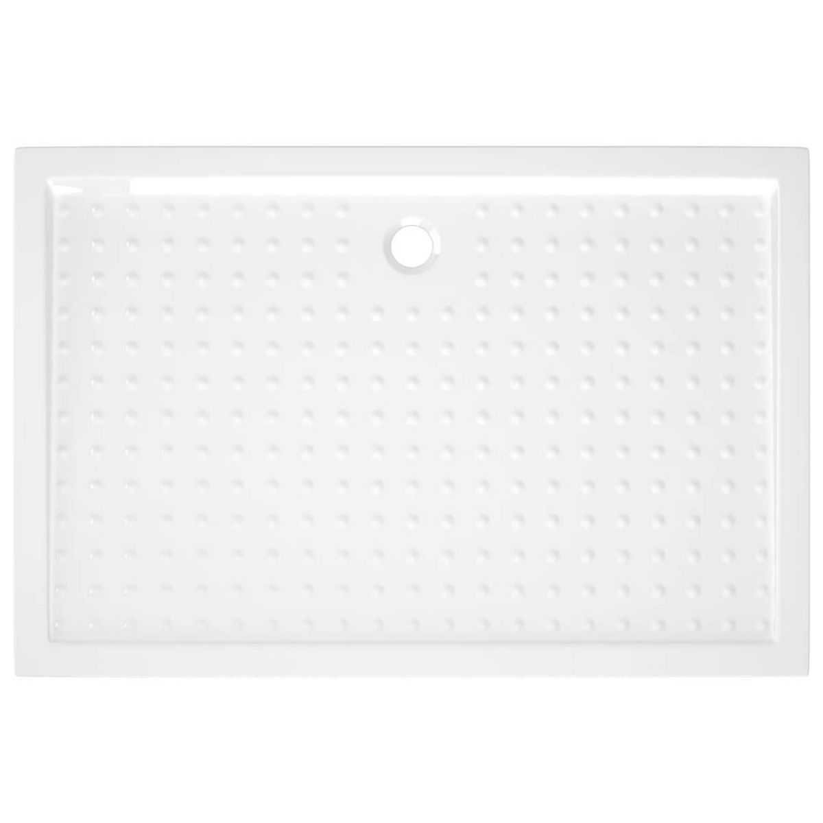 VIDAXL Receveur de douche avec picots Blanc 80x120x4 cm ABS