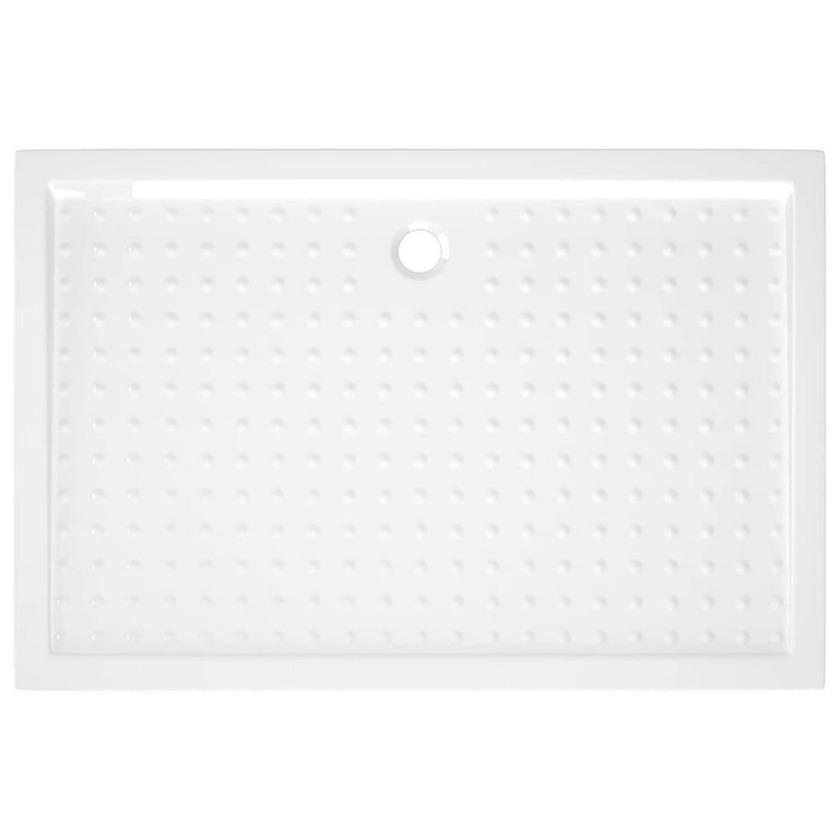 VIDAXL Receveur de douche avec picots Blanc 80x120x4 cm ABS