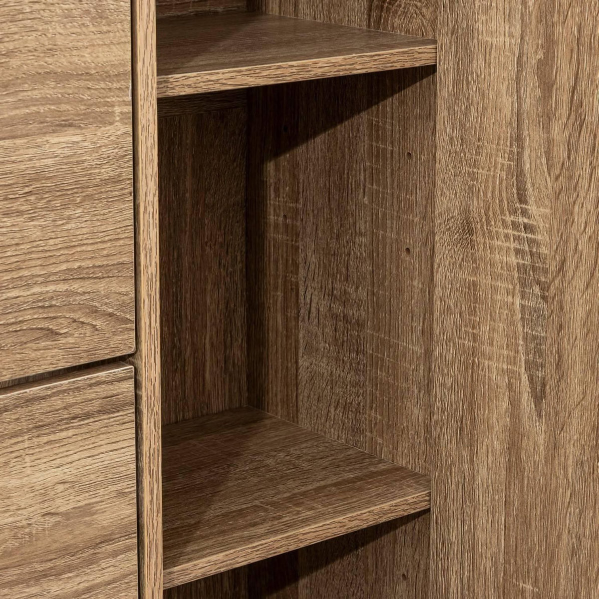 FIVE Meuble range-chaussures 4 tiroirs 24 paires avec miroir - Beige